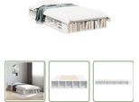 The Living Store Struttura Letto Bianca 75X190 Cm In Legno