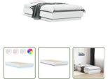 The Living Store Struttura Letto Con Led Bianco 75X190 Cm