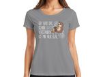 I Get It Sloth Trumpet Music Fan Sarcasm Ladies T-Shirt, Grey, S