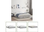 The Living Store Struttura Letto Con Cassetti In Cemento Grigio 140X190 Cm Materiale Legno