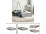 The Living Store Bettgestell Grau Sonoma 90X200 Cm