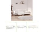 The Living Store Letto Da Giorno In Pino Massiccio Bianco 80X200 Cm
