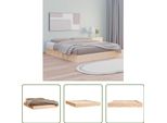 The Living Store Letto In Legno Massiccio 120X200 Cm