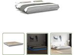 The Living Store Giroletto Con Led Grigio Sonoma 200X200 Cm In Materiale Ligneo