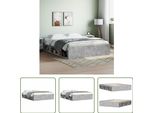 The Living Store Struttura Letto In Cemento Grigio 140X200 Cm