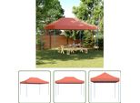 The Living Store Tenda Per Feste Pieghevole Pop-Up In Terracotta Rossa 440X292X315 Cm
