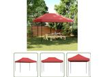 The Living Store Tenda Per Feste Pieghevole Pop-Up Rosso Borgogna 410X279X315 Cm