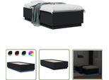 The Living Store Giroletto Con Led Nero 75X190 Cm Materiale A Base Di Legno
