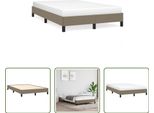 The Living Store Struttura Letto Taupe 120X190 Cm Tessuto