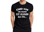 Uno Di Noi è Più Intelligente: Un Modo Di Dire Divertente E Umoristico T-Shirt Da Uomo, Nero, M