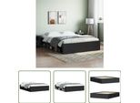 Struttura Letto The Living Store Nera 160X200 Cm