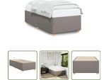 The Living Store Rete Taupe 90X200 Cm Tessuto
