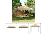The Living Store Tenda Per Feste Pieghevole Pop-Up Beige 440X292X315 Cm