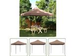 The Living Store Tenda Per Feste Pieghevole Pop-Up Marrone 292X292X315 Cm
