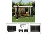 Il Padiglione Living Store Con Pareti A Rete In Acciaio Cremoso 3X3 M