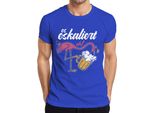 Si Intensifica Comunque Birra Fenicottero Godimento Spiaggia Festa Alcolici Mallorca T-Shirt Da Uomo, Blu, Xxl