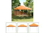 The Living Store Tenda Per Feste Pieghevole Pop-Up Arancione 410X279X315 Cm