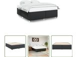 The Living Store Struttura Letto Nera 200X200 Cm In Ecopelle