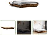 The Living Store Giroletto Con Led In Rovere Fumé 120X190 Cm Materiale A Base Di Legno