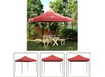 The Living Store Tenda Per Feste Pieghevole Pop-Up Rosso Borgogna 292X292X315 Cm