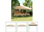 The Living Store Tenda Per Feste Pieghevole Pop-Up Beige 580X292X315 Cm