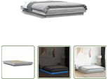 The Living Store Giroletto Con Led Grigio Sonoma 120X200 Cm In Materiale Ligneo