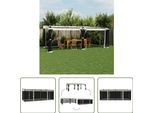 Il Padiglione Living Store Con Pareti A Rete In Acciaio Cremoso 6X3 M
