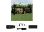 Il Padiglione Living Store Con Pareti A Rete Antracite 6X3 M In Acciaio