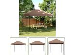 The Living Store Tenda Per Feste Pieghevole Pop-Up Marrone 440X292X315 Cm