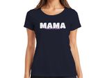 Mamma Personalizzata Con I Nomi Dei Bambini Idea Regalo Per La Prima Festa Della Mamma Regalo Per I Papà Maglietta Da Donna, Navy, S