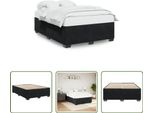 The Living Store Struttura Letto Nera 160X200 Cm In Velluto