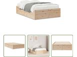 The Living Store Letto In Legno Massiccio Senza Materasso 135X190 Cm In Legno Di Pino
