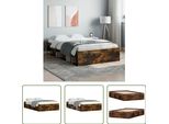 The Living Store Struttura Letto In Rovere Fumé 120X200 Cm