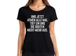 Tutti I Respiri Profondi Idioti Trattengono Il Respiro Sarcasmo Ironia Gag T-Shirt Da Donna, Nero, 3XL