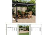 Il Padiglione Da Giardino Living Store Con Tetto Retrattile Antracite 3X6 M In Alluminio