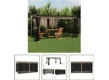 Padiglione Living Store Con Pareti In Rete Taupe 4X3 M In Acciaio