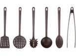 Set Di 6 Utensili Da Cucina Excelsa In Nylon Naif Marrone