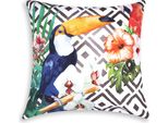 Excelsa Cuscino Decorativo Tropical Chic 45X45 Cm Cotone Colorato