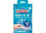 Spontex Handschuh Colormix 12979158 Gr.08 Sort. 40St.