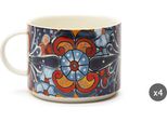 Excelsa Set Von 4 Jumbo Tassen Acapulco Porzellan 50 Cl Bunt