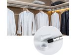 Tolletour Binario Per Tende Da Doccia Binario Telescopico In Acciaio Inox Binario Di Fissaggio Binario Per Doccia Senza Foratura 110-200Cm