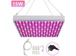 Tolletour Lampada Per Piante A Spettro Completo 225 Led 15W Luce Per Piante Da Interno Lampada Per Piante Da Coltivazione Lampada Da Coltivazione