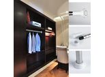 Hengda Asta Tenda Doccia In Acciaio Inox Asta Telescopica Asta Morsetto Asta Doccia Senza Perforazione 70-120Cm