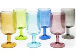 Excelsa Set Di 6 Bicchieri Color Bubble Glass 39 Cl Colorati