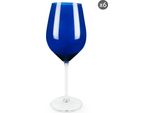 Excelsa Set Di 6 Bicchieri Colour Wine Glass 50 Cl Blu