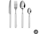 Excelsa Set Di Posate 24 Pezzi Eclipse Acciaio Bianco