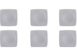 Excelsa Set Di 6 Piatti Da Dessert Eclipse 21 Cm In Ceramica Grigio