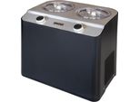 Unold 48835 Eismaschine Doppio mit Kompressor, Eismaschine Selbstkühlend Frozen Joghurtmaschine mit 2,4 Liter Eiscreme Volume Schwarz