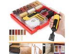 Set Per La Riparazione Del Legno E Delle Piastrelle 17 Pezzi 11 Cera Per Mobili E Piastrelle In Legno Riempimento Di Graffi E Macchie Bastoncini Di Cera Dura, Set Per La Riparazione Del Legno