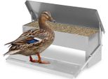 Mangiatoia Automatica Per Polli Mangiatoia Per Polli In Acciaio Zincato Da 5KG Mangiatoia Con Pedale Automatico E Coperchio Impermeabile Mangiatoia Per Polli, Impermeabile E A Prova Di Ratto